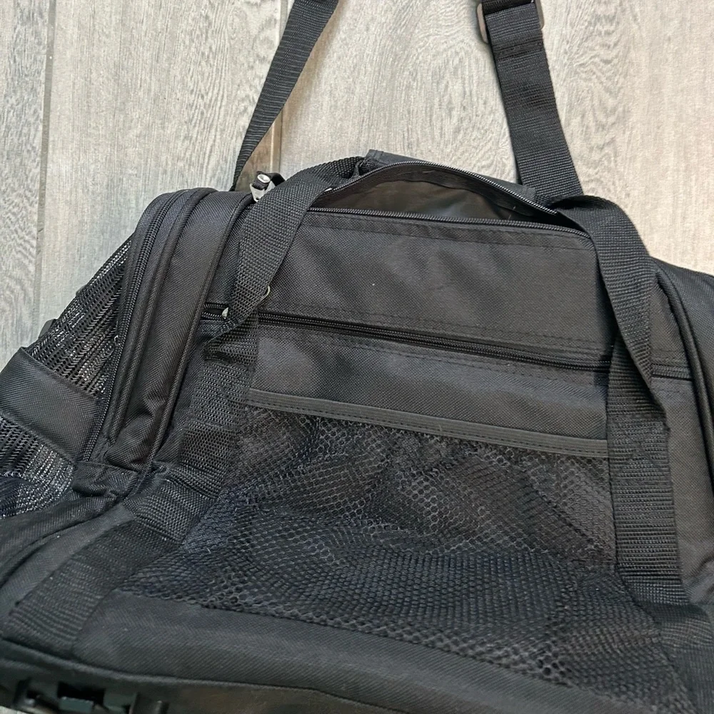 Bergen cat carrier bag pet carrier small dog animal carrier black bag Large bag